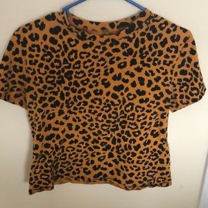 Small Arizona cheetah print crop top